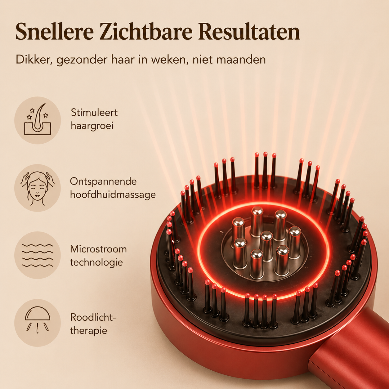 HairRevive™ | Hoofdhuidmassager met Roodlichttherapie