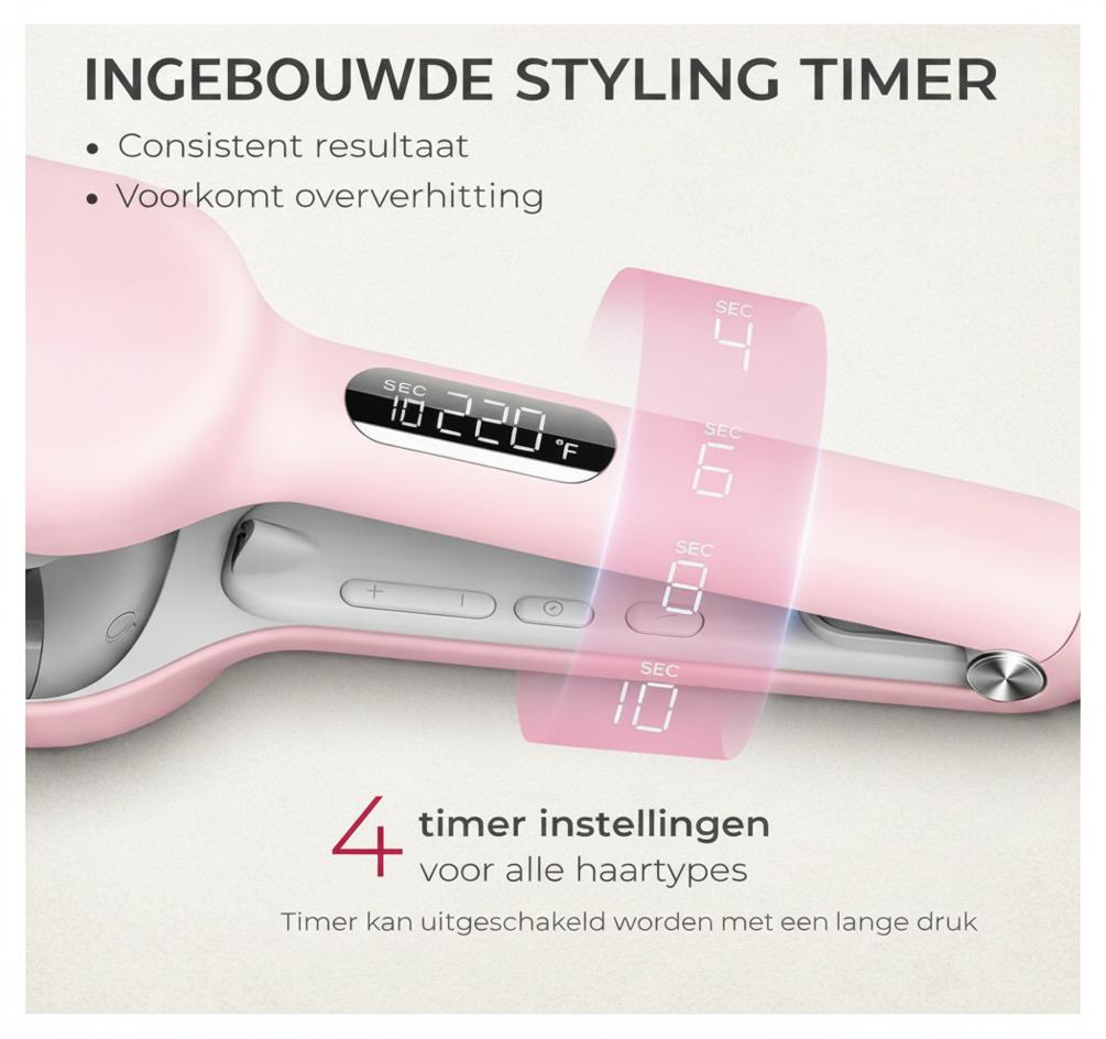 WaveGlam Pro™ | Salonwaardige Beach Waves in 10 Minuten